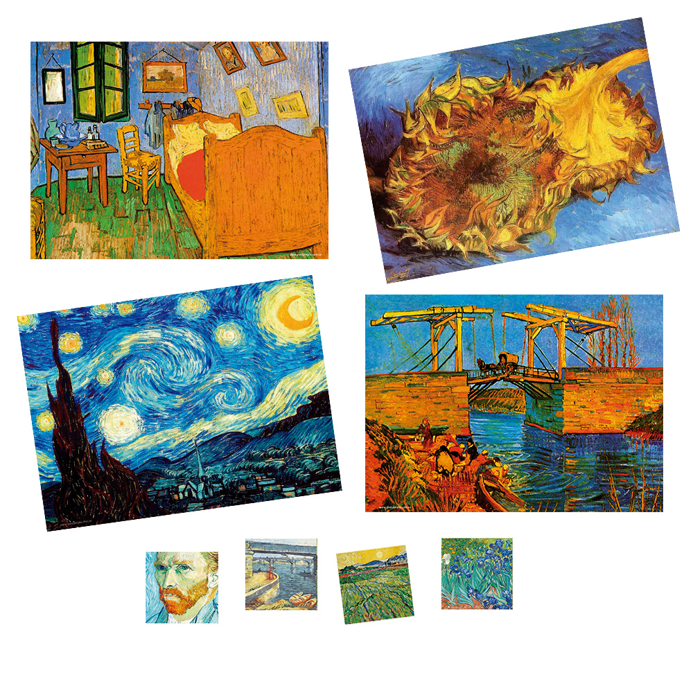 4 Individuales Y Portavasos Vincent VanGogh mesa linda