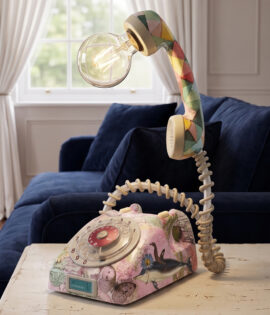 Lampara Led Caballito de Mar Vintage