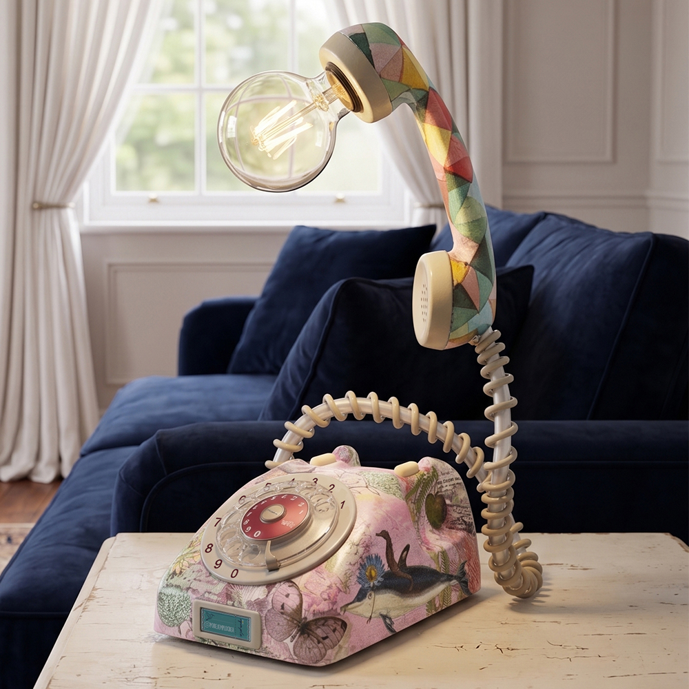 Lampara Led Caballito de Mar Vintage