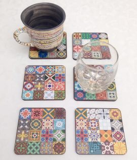 6 Portavasos De Mesa Baldosas