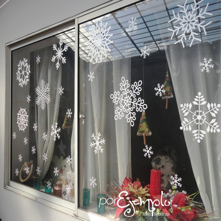 vinilo copos de navidad